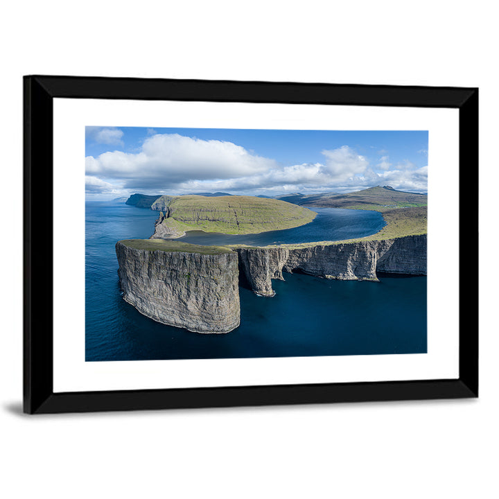 Sørvágsvatn Lake and Tralanipan Cliffs Wall Art