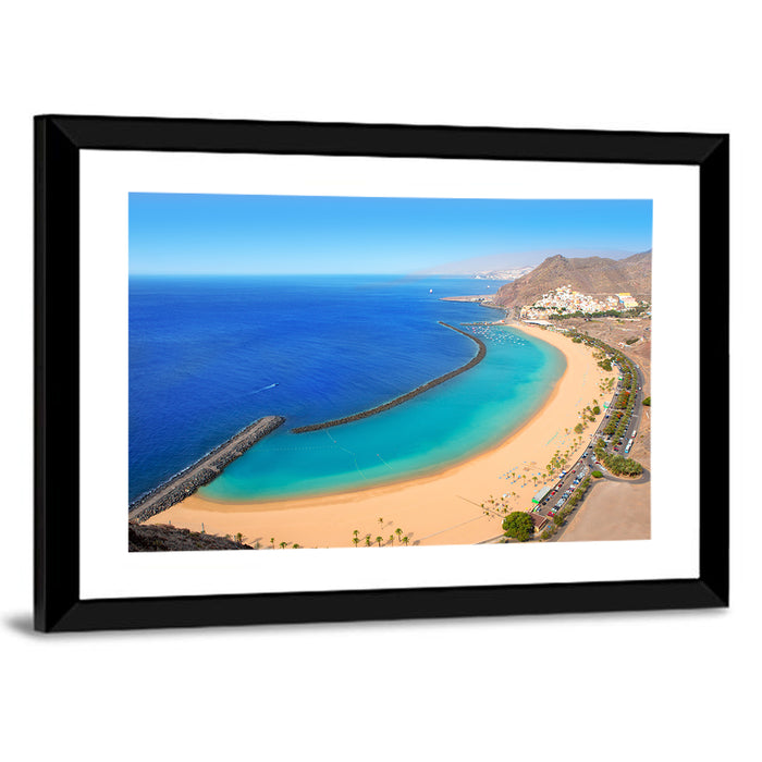Las Teresitas Beach, Tenerife Wall Art as a framed print
