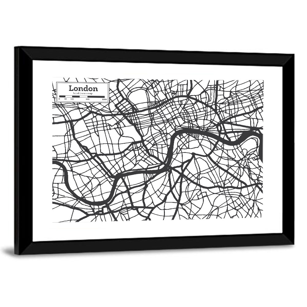 London City Map Wall Art