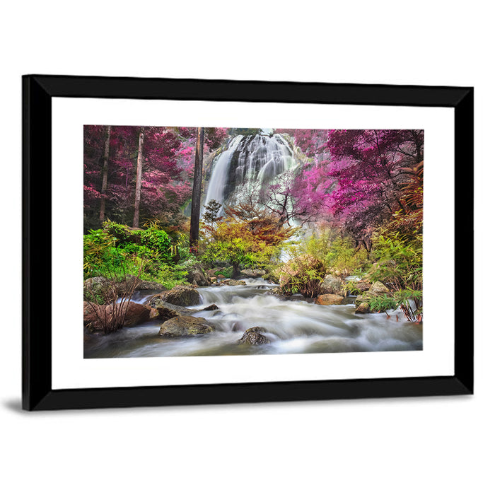 Klonglan Waterfall Wall Art as a framed print