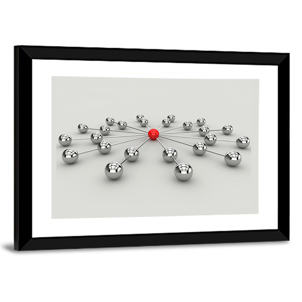 Network Communication Concept Wall Art