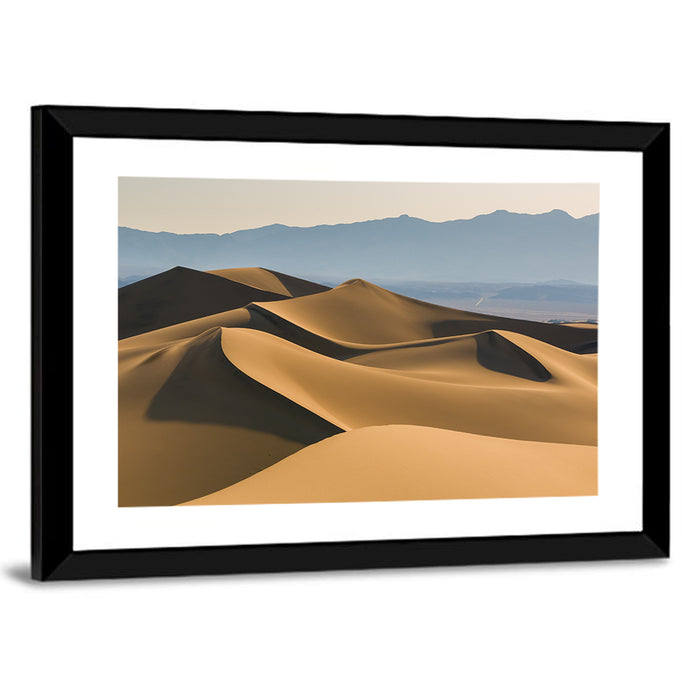 Death Valley Sand Dunes Wall Art as a framed print