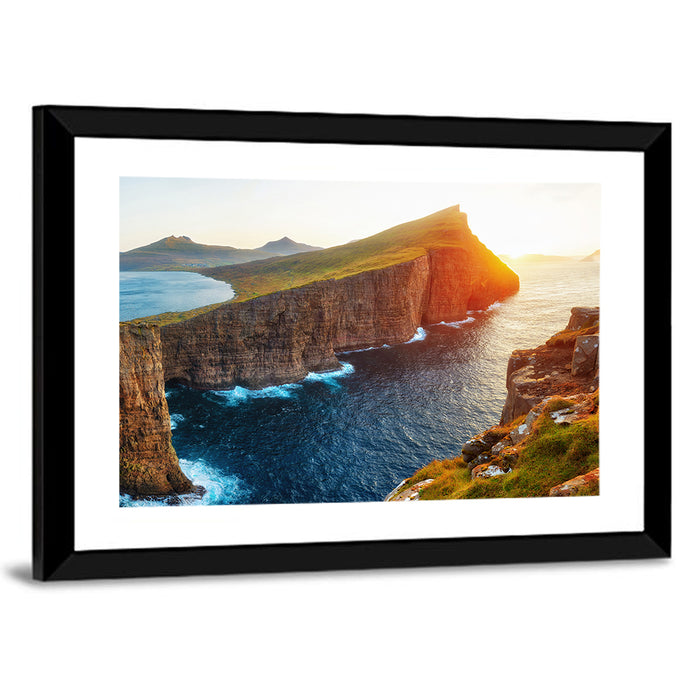 Sørvágsvatn Lake, Faroe Islands Wall Art as a framed print