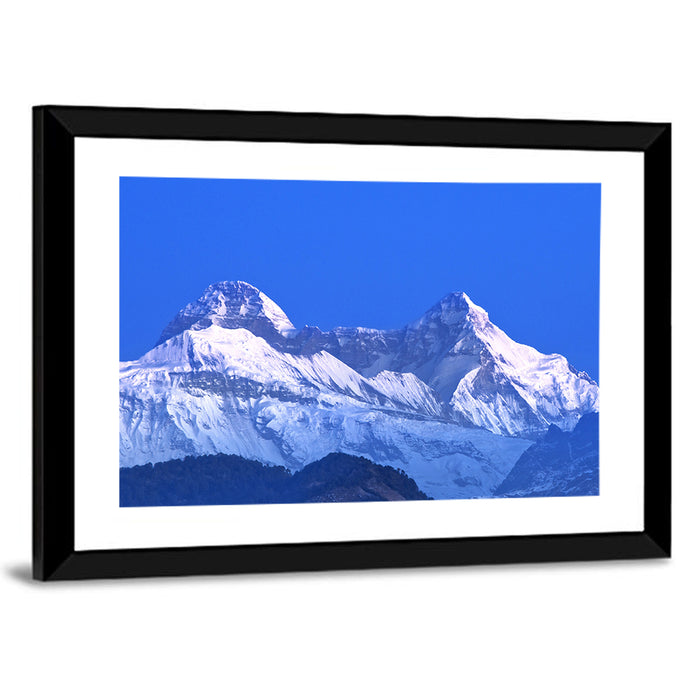 Nanda Devi Twin Peaks Wall Art as a framed print