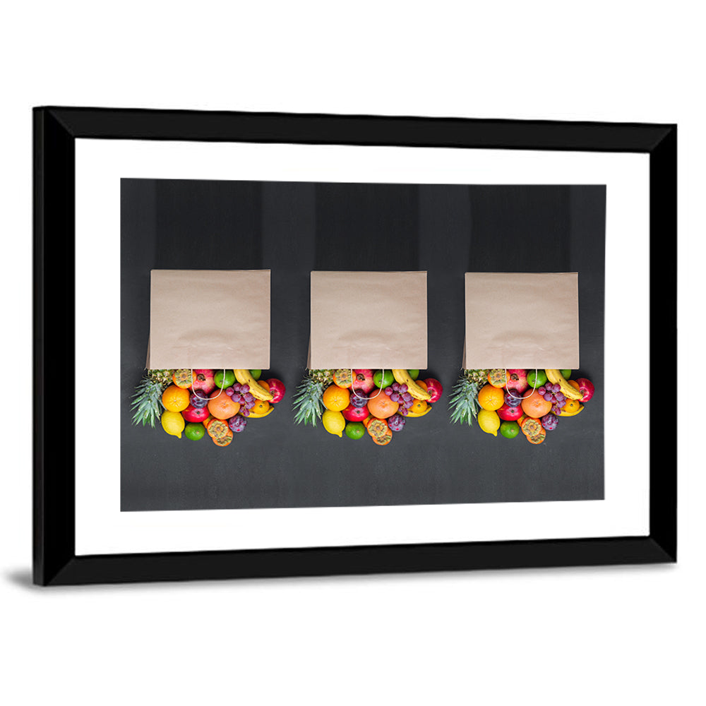 Fruits Shopping Concept Wall Art