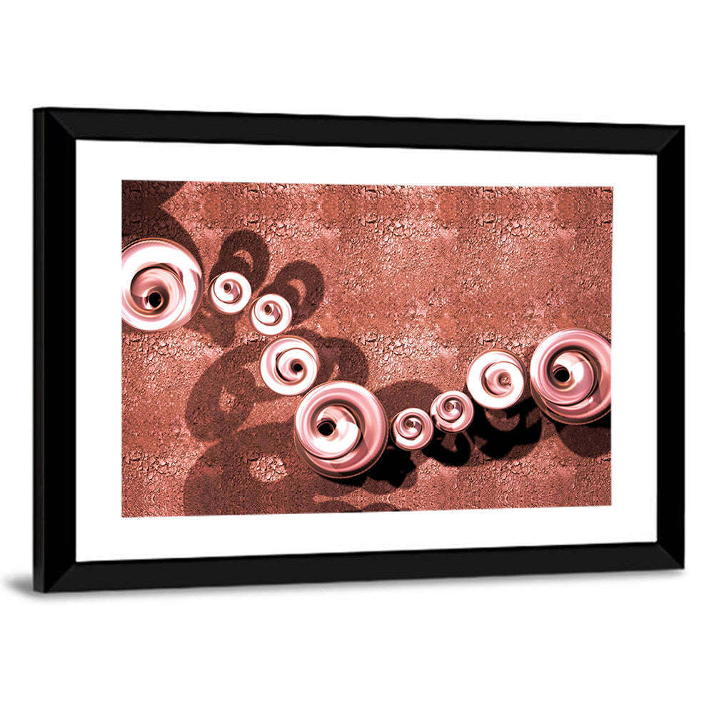 Red Jewelry Slugs Wall Art