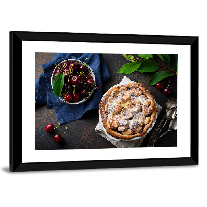 Homemade Cherry Lattice Pie Wall Art