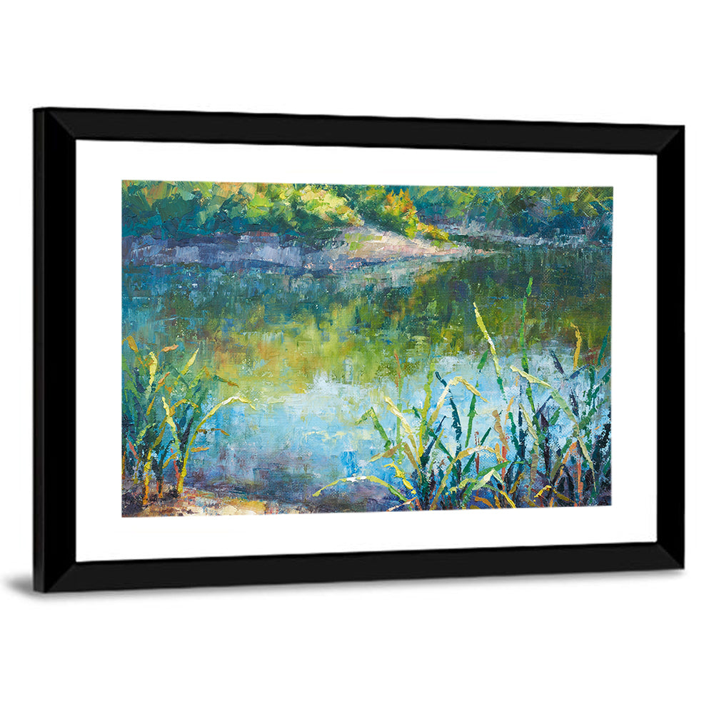 Calm Autumn Lake Wall Art