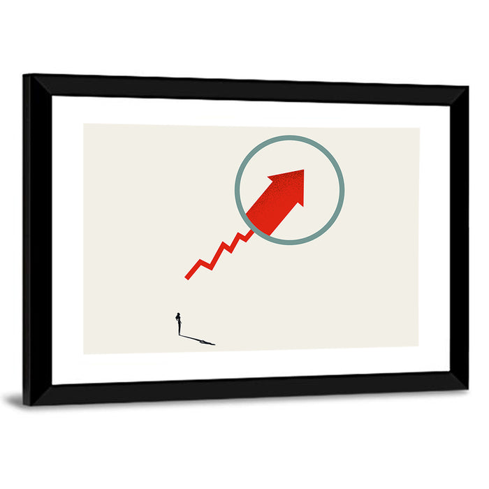 Investment Strategy Concept Wall Art as a framed print