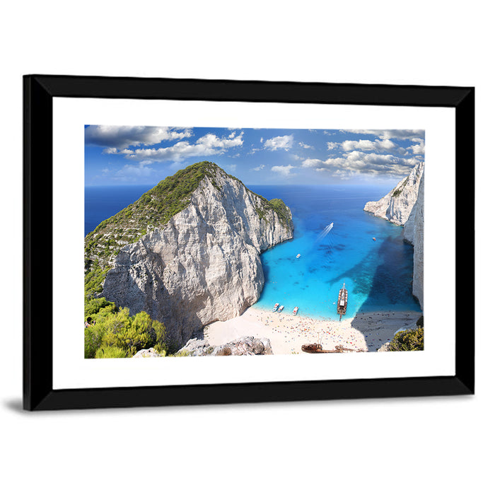 Navagio Beach, Zakynthos Wall Art as a framed print