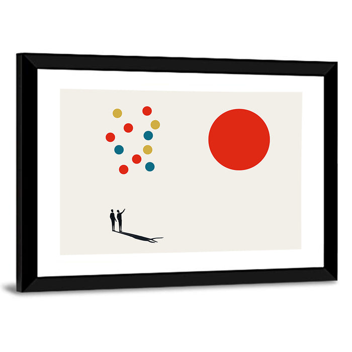 Symbol of Partnership Wall Art as a framed print