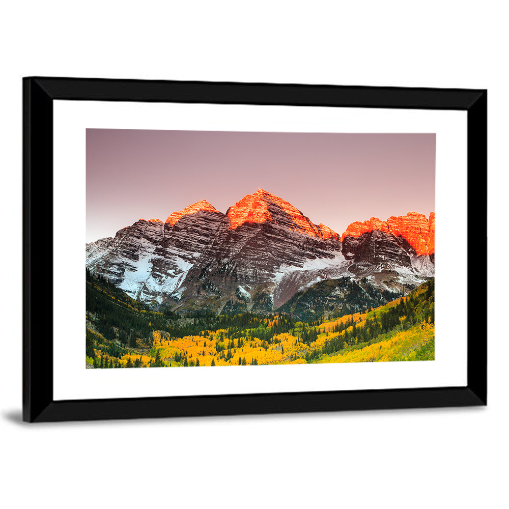 Maroon Bells Sunrise Wall Art