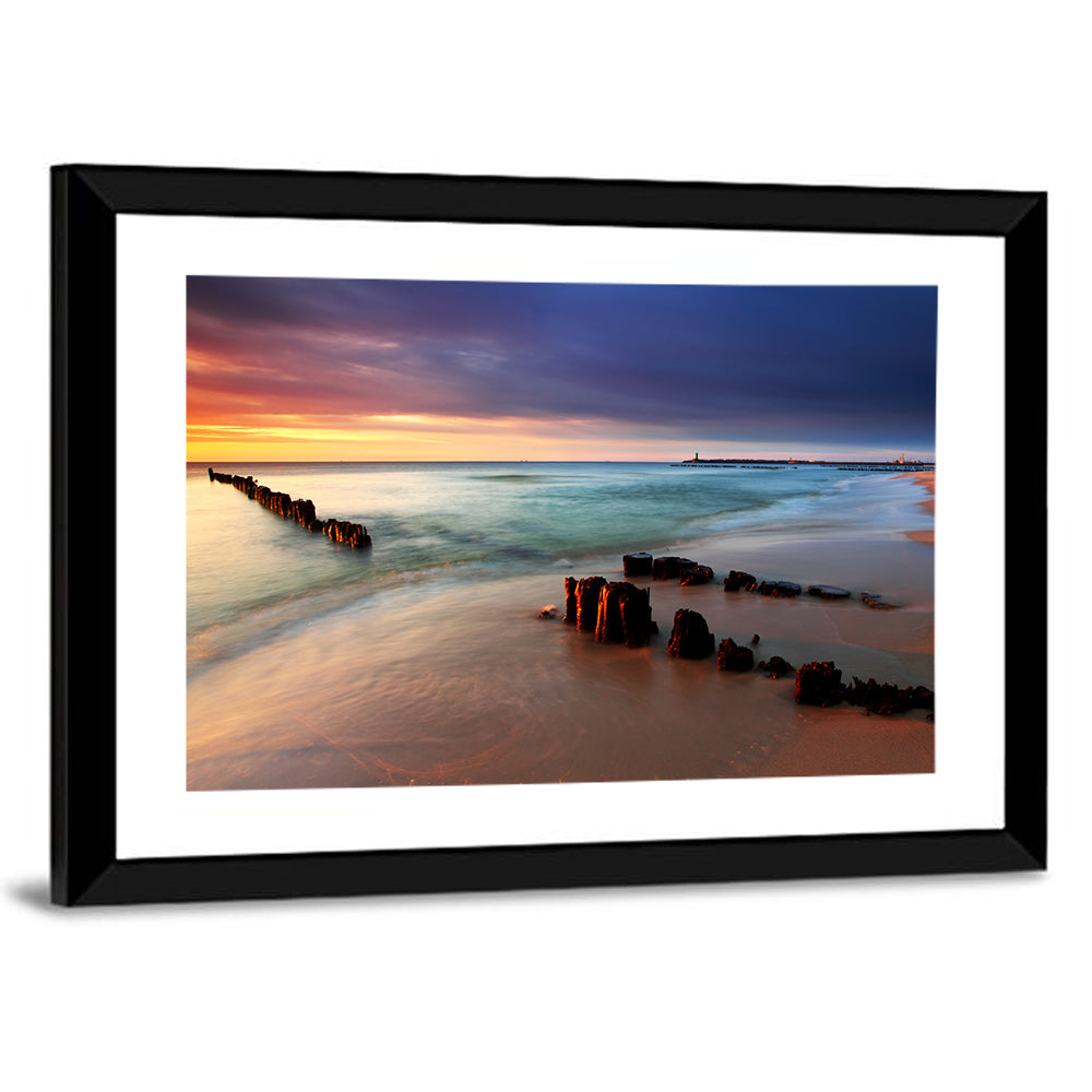 Poland Beach Sunrise Wall Art