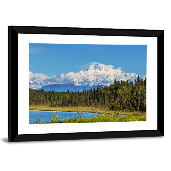 Denali Peak Alaska Wall Art as a framed print