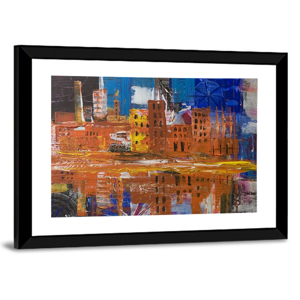 Metropolis City Abstract Wall Art