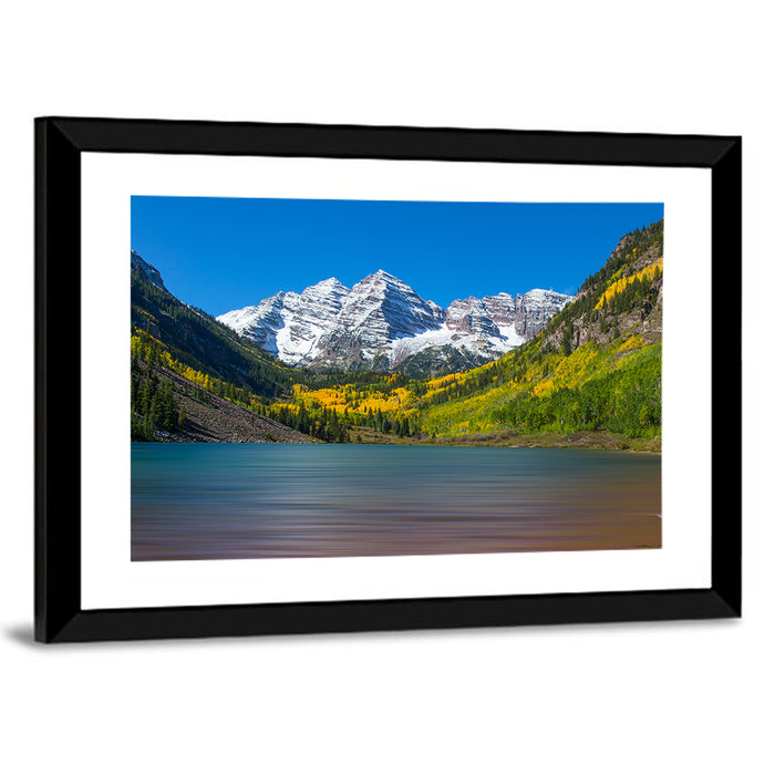 Autumn at Maroon Bells Wall Art as a framed print