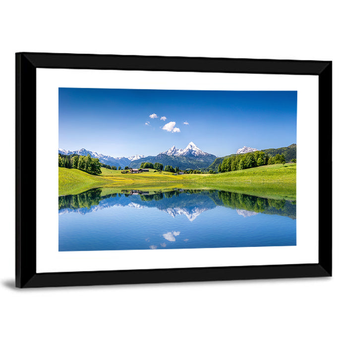 Watzmann Reflection, Berchtesgaden Wall Art as a framed print