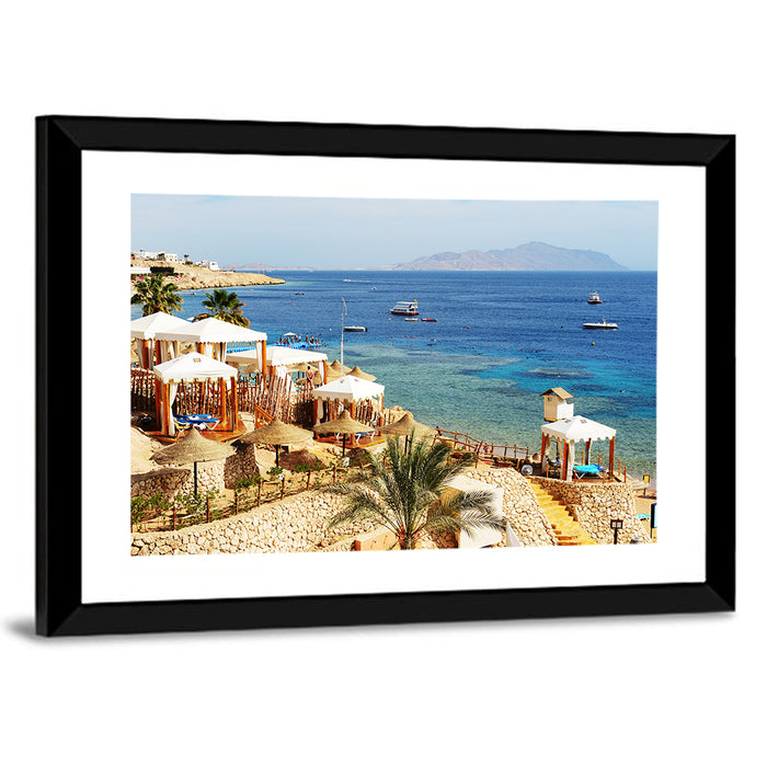 Sharm El Sheikh Beach Resort Wall Art as a framed print