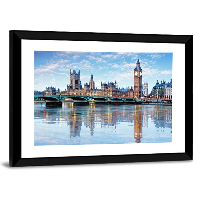 Big Ben and Palace of Westminster, London Wall Art as a framed print