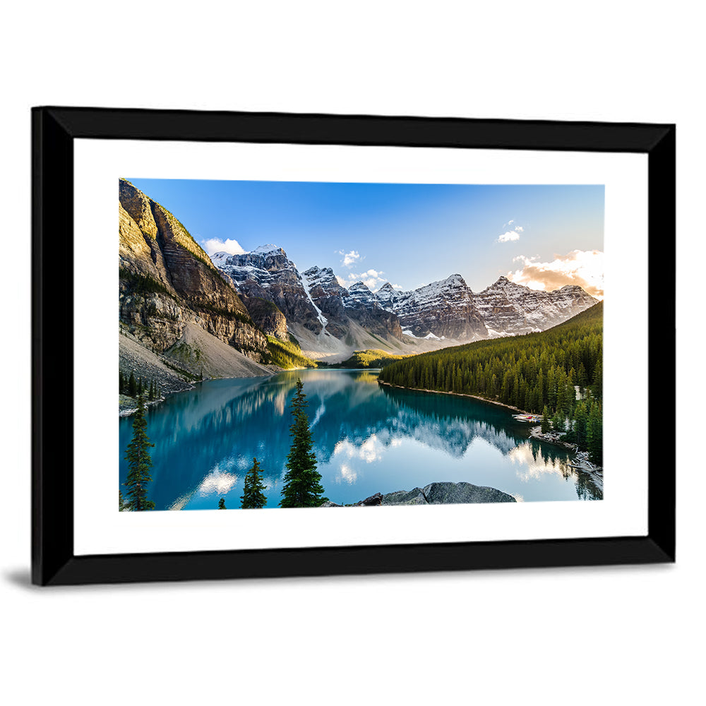 Moraine Lake In Canadian Rocky Mountain Wall Art
