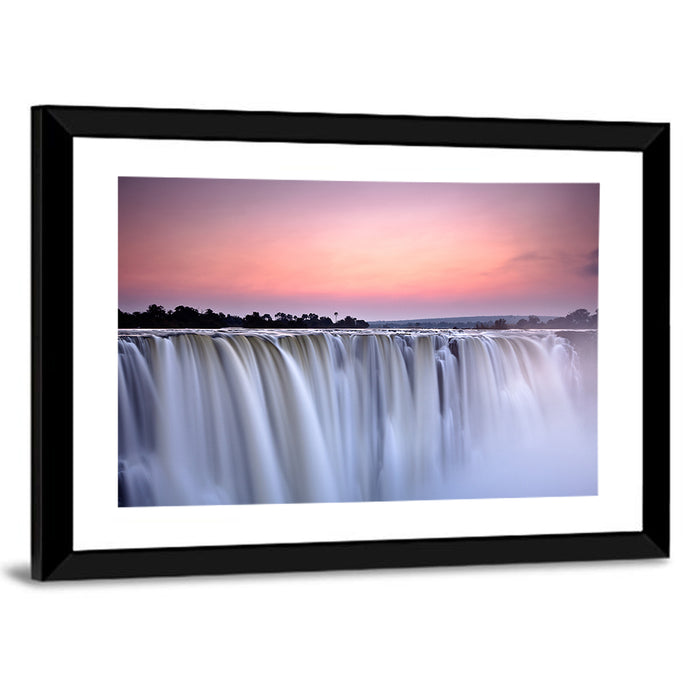 Victoria Falls at Dusk Wall Art as a framed print