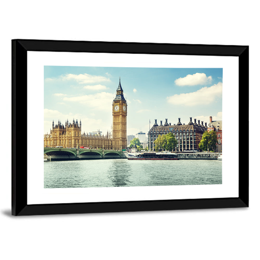 Big Ben In Sunny Day, London Wall Art