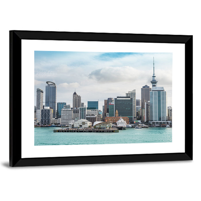 Auckland Skyline with Sky Tower Wall Art as a framed print