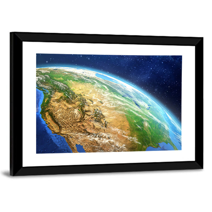 Face of the Earth Wall Art as a framed print