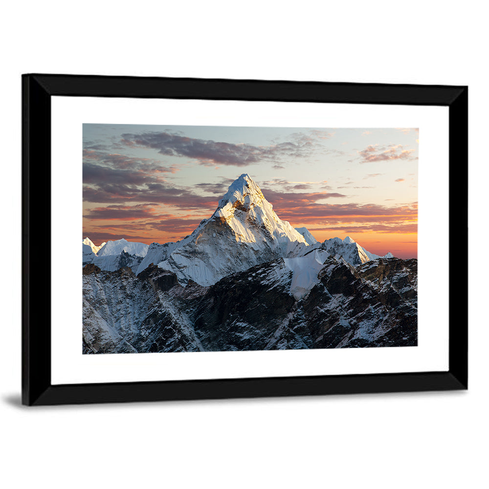 Evening view of Ama Dablam Wall Art