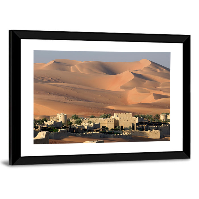 Abu Dhabi Desert Dunes Wall Art as a framed print