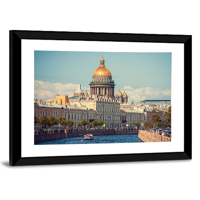 Saint Isaac's Cathedral Dome Wall Art as a framed print
