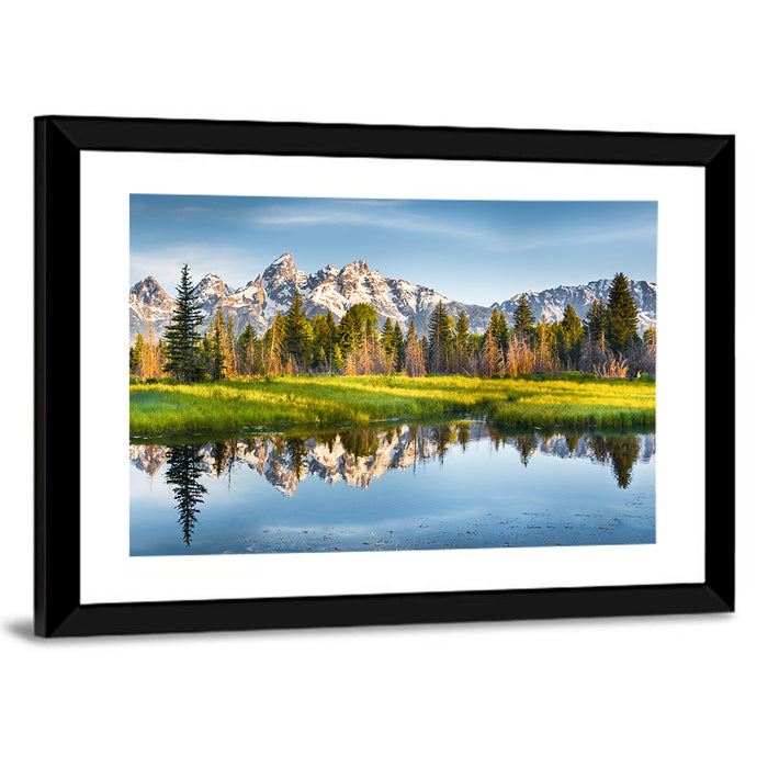 Grand Teton National Park Wall Art as a framed print