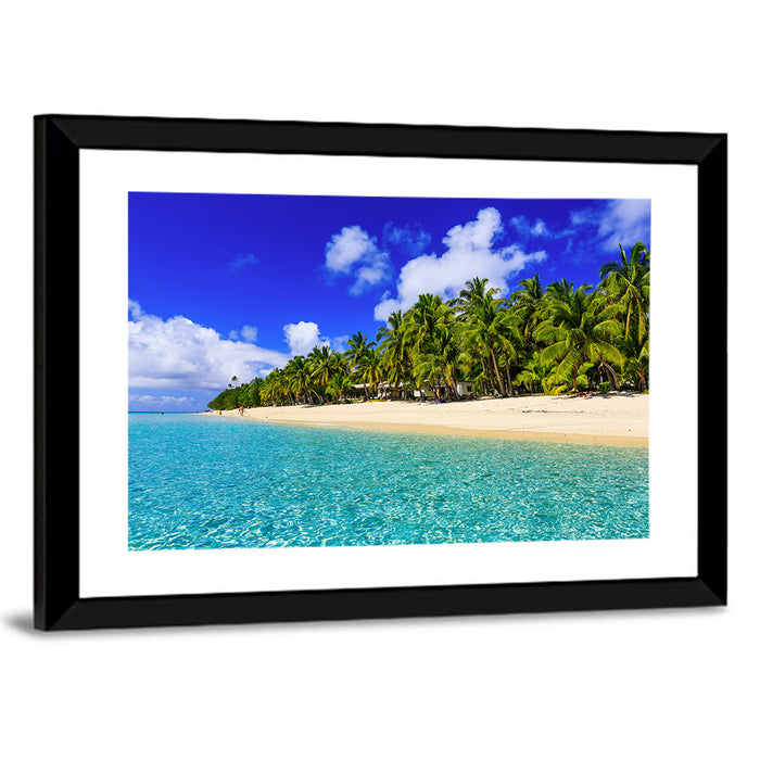 Dravuni Island Beach, Fiji Wall Art as a framed print