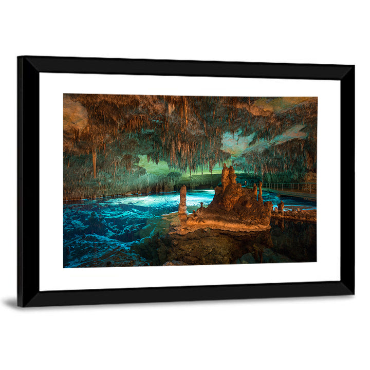 Dragon Caves Blue Lake, Majorca Wall Art