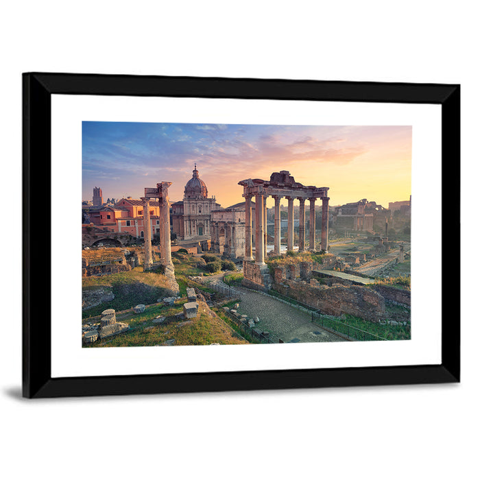 Roman Forum at Sunset Wall Art as a framed print