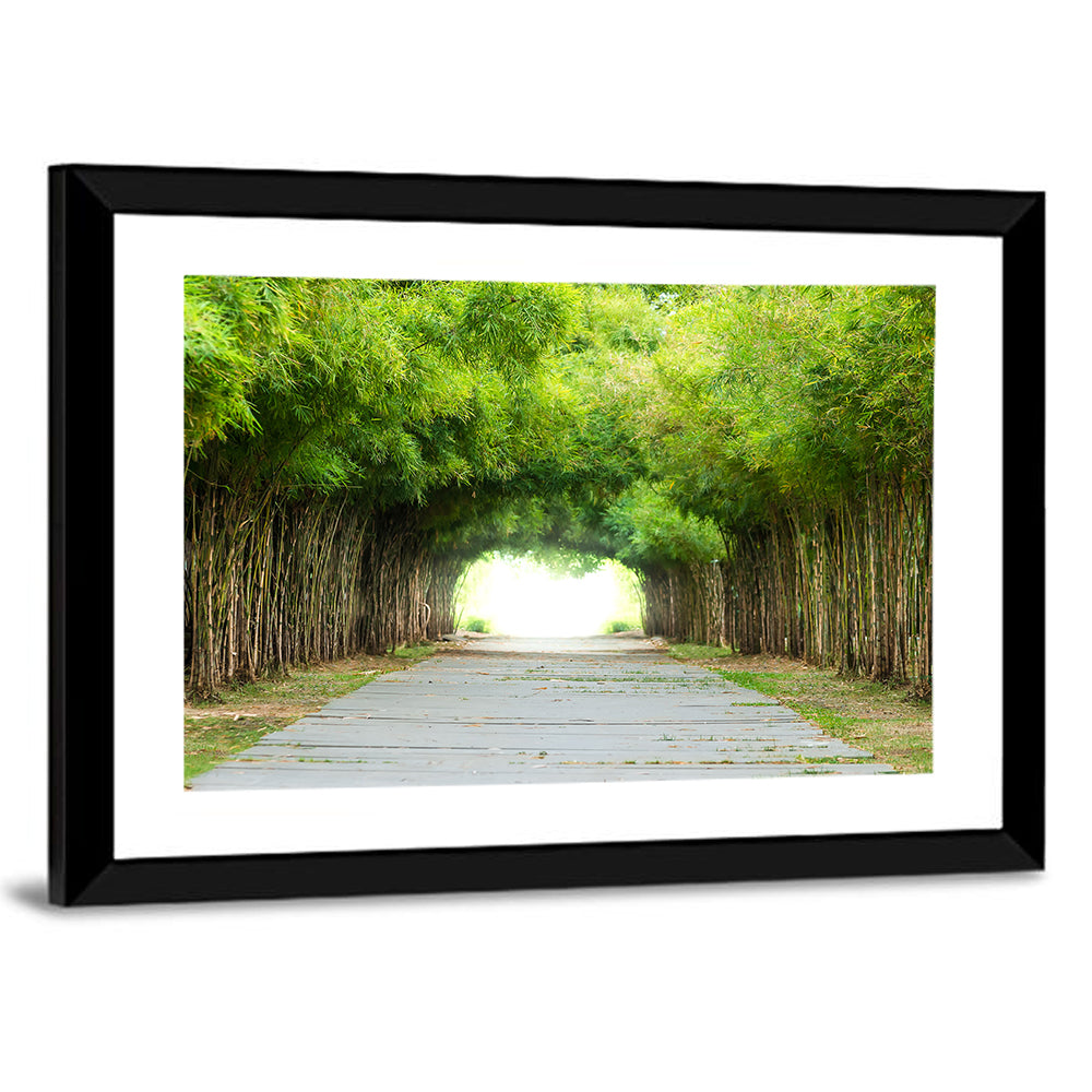 Kyoto bamboo forest walkway Wall Art