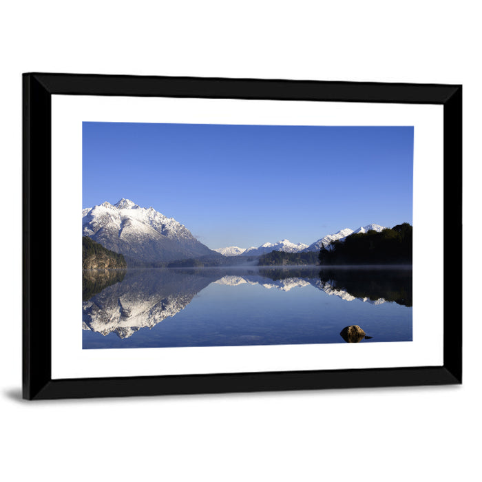 San Carlos De Bariloche Lake Reflection Wall Art as a framed print