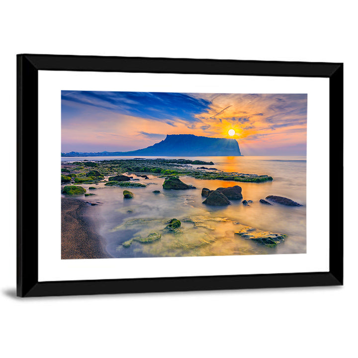 Sunrise Over Seongsan Ilchulbong Wall Art