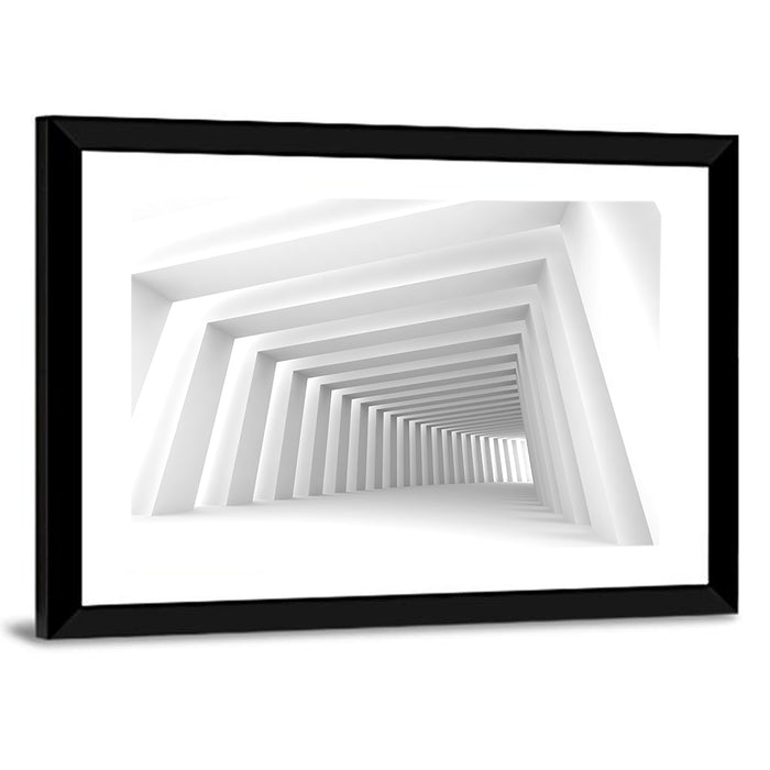 Luminous Corridor Wall Art as a framed print