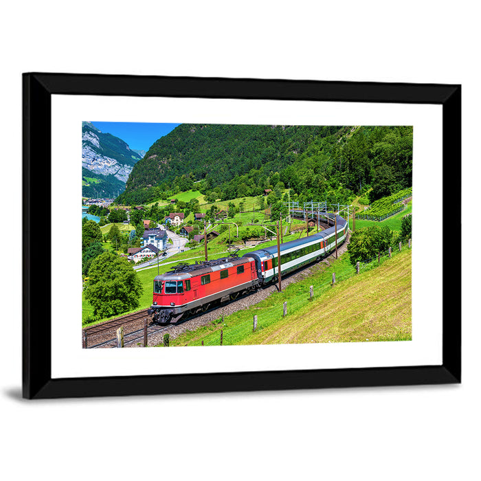 Gotthard Railway Tunnel Wall Art as a framed print