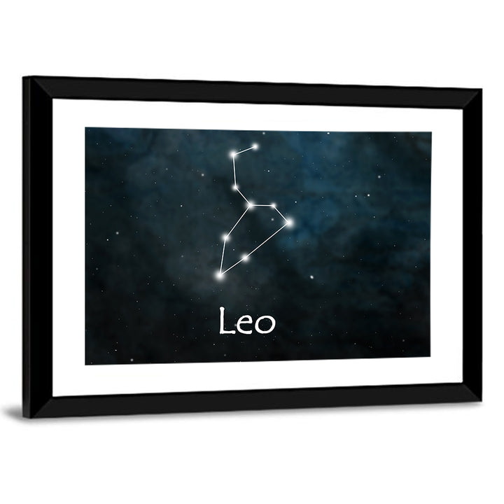 Leo Zodiac Constellation Wall Art
