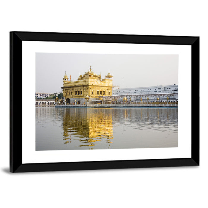 Golden Temple Reflection, Amritsar Wall Art as a framed print