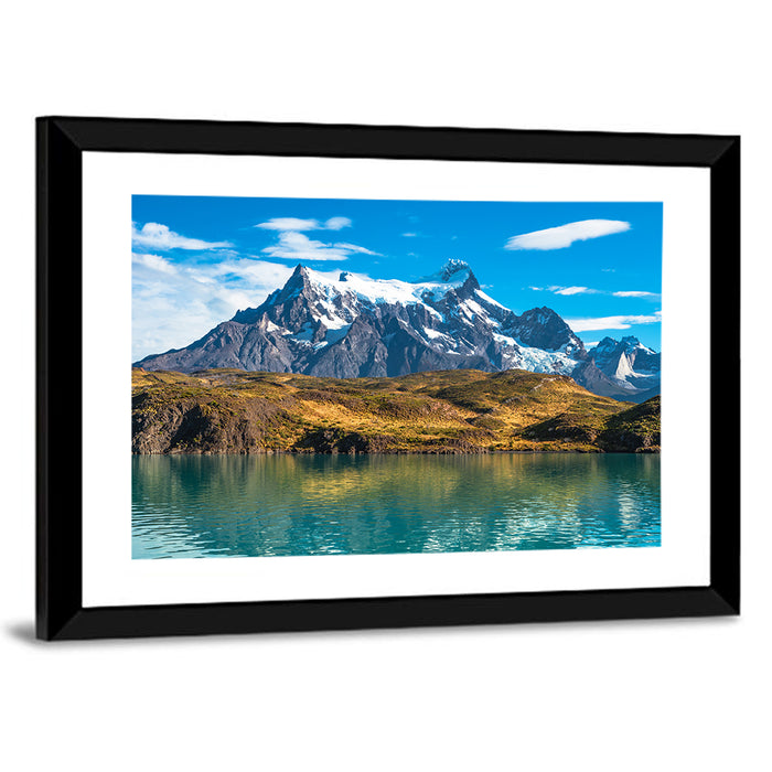 Peaks of Torres Del Paine Wall Art as a framed print