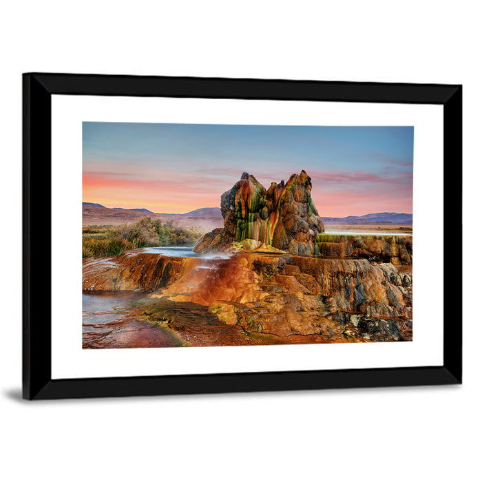 Fly Geyser, Gerlach Nevada Wall Art as a framed print