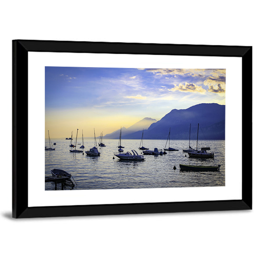 Lake Garda Harbour Wall Art