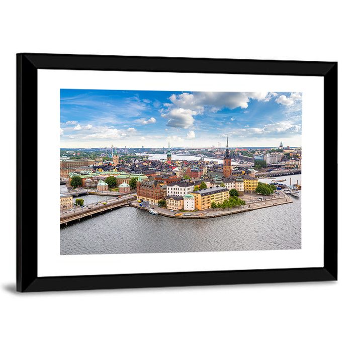 Gamla Stan Harbor, Stockholm Wall Art as a framed print
