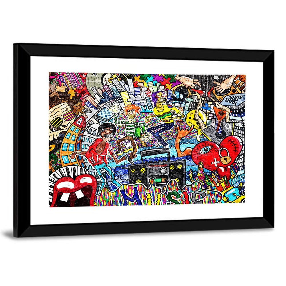 Music Collage Wall Art
