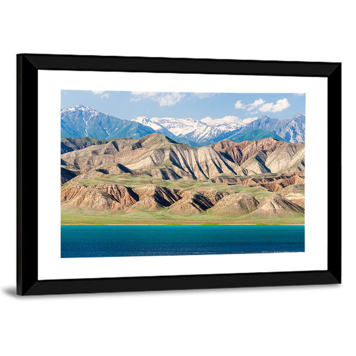 Tien Shan Mountain Range Wall Art as a framed print