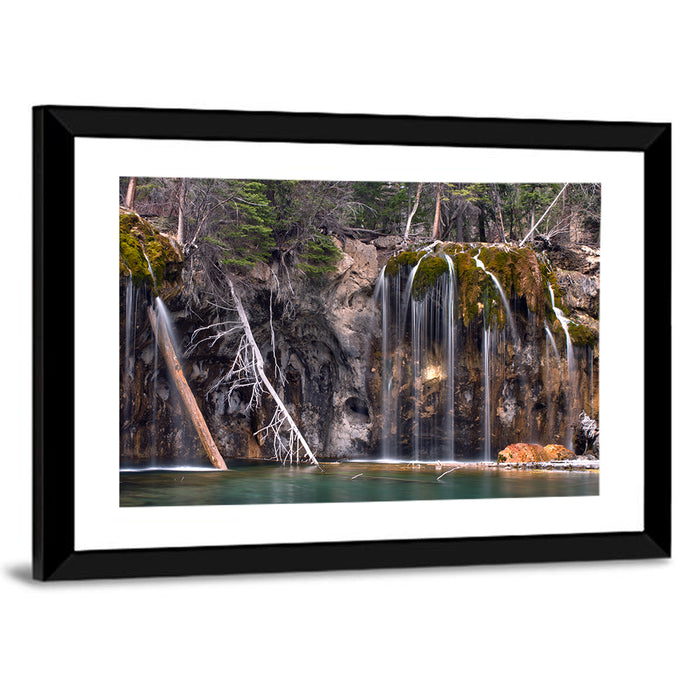 Hanging Lake Colorado Wall Art as a framed print