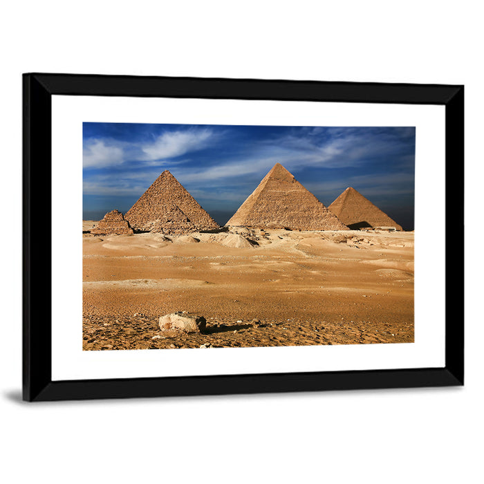 Great Pyramids of Giza Wall Art as a framed print
